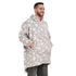 Snuggs Blanket Hoodie Grey Snowflakes